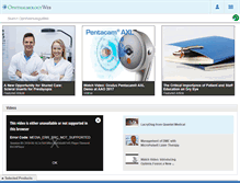Tablet Screenshot of ophthalmologyweb.com